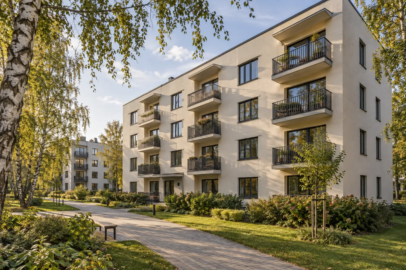 Mākslīgi radīts daudzdzīvokļu mājas parauga attēls